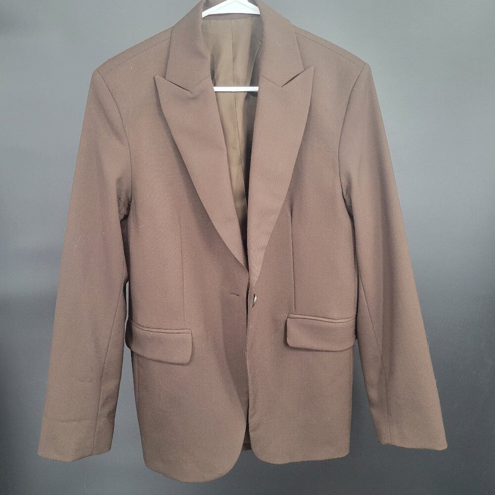 ARKET Suit Jacket Blazer Dark Brown